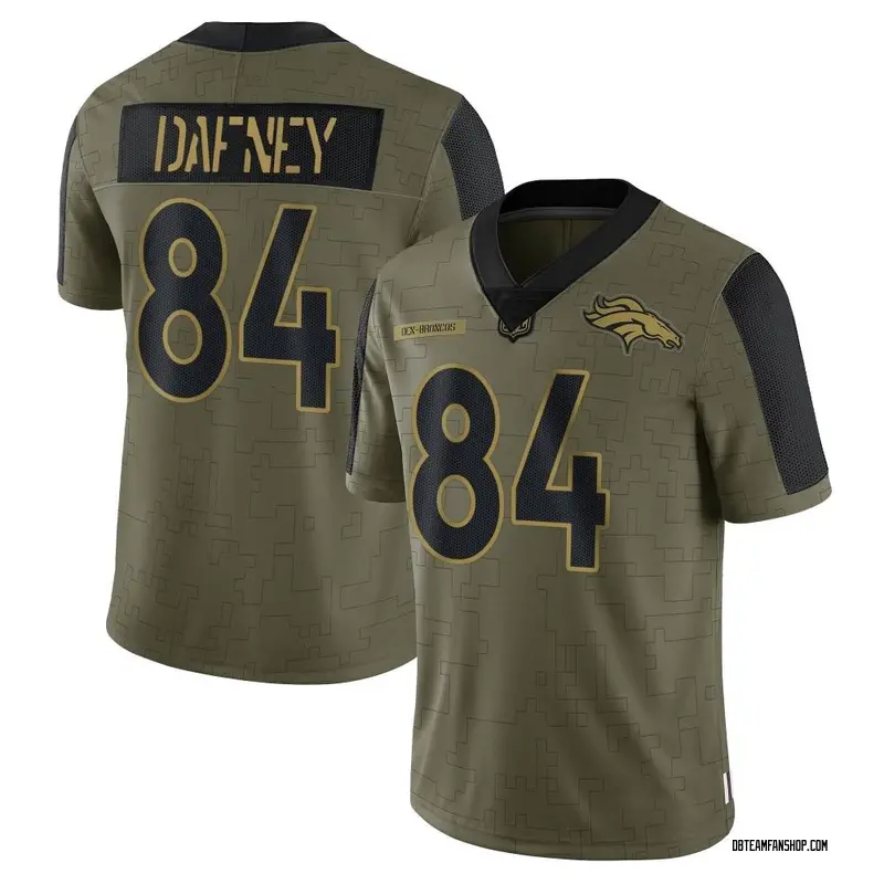 Men's Dominique Dafney Denver Broncos 2021 Salute To Service Jersey - Olive Limited