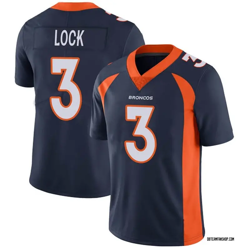 Men's Drew Lock Denver Broncos Vapor Untouchable Jersey - Navy Limited