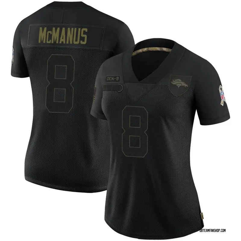 Women's Brandon McManus Denver Broncos 2020 Salute To Service Jersey - Black Limited