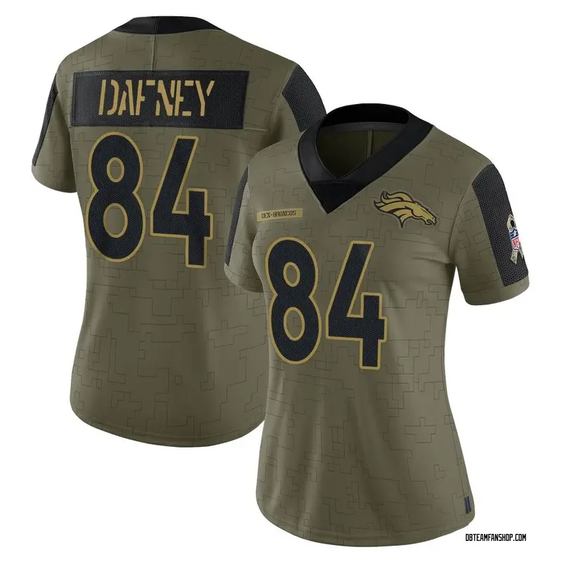 Women's Dominique Dafney Denver Broncos 2021 Salute To Service Jersey - Olive Limited