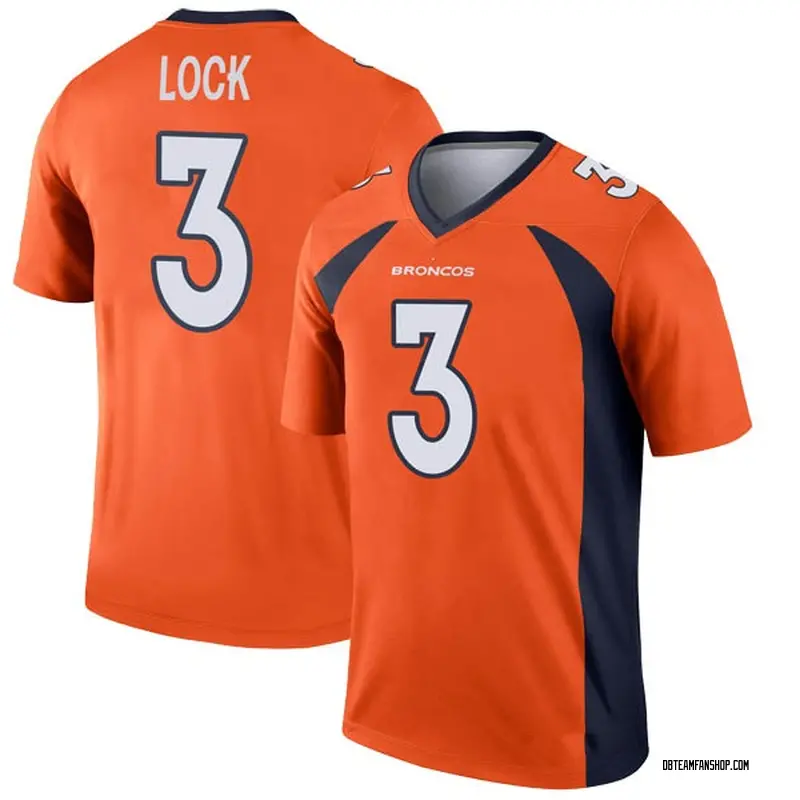 Youth Drew Lock Denver Broncos Jersey - Orange Legend