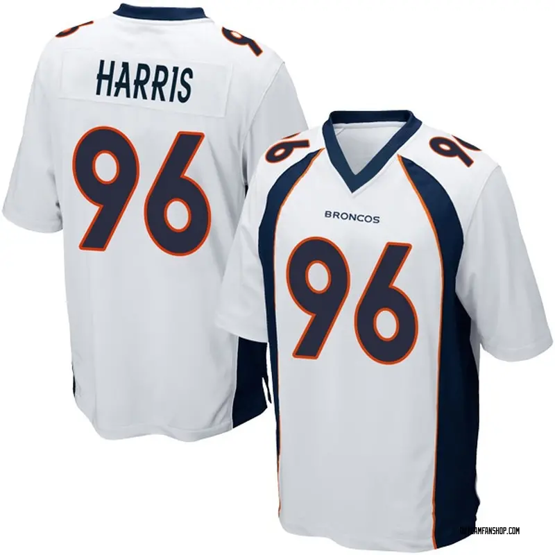 Youth Shelby Harris Denver Broncos Jersey White Game